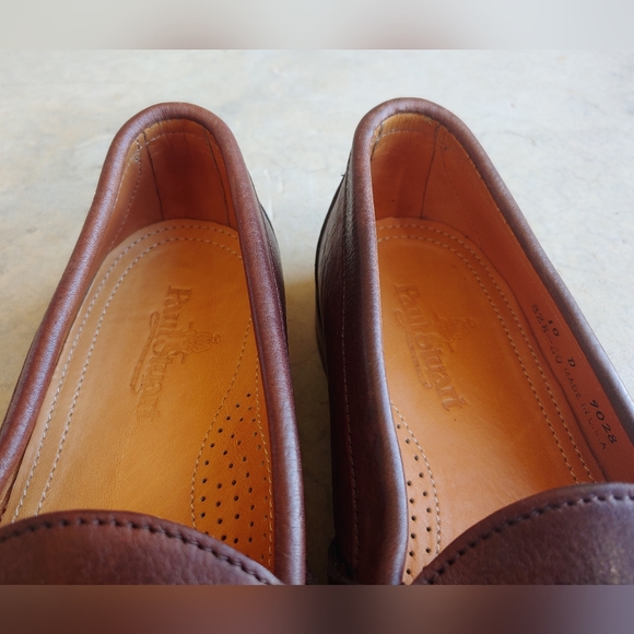 Vintage Paul Stuart Brown Leather Buckle Penny Loafers | Preppy, Formal - Picture 14 of 17